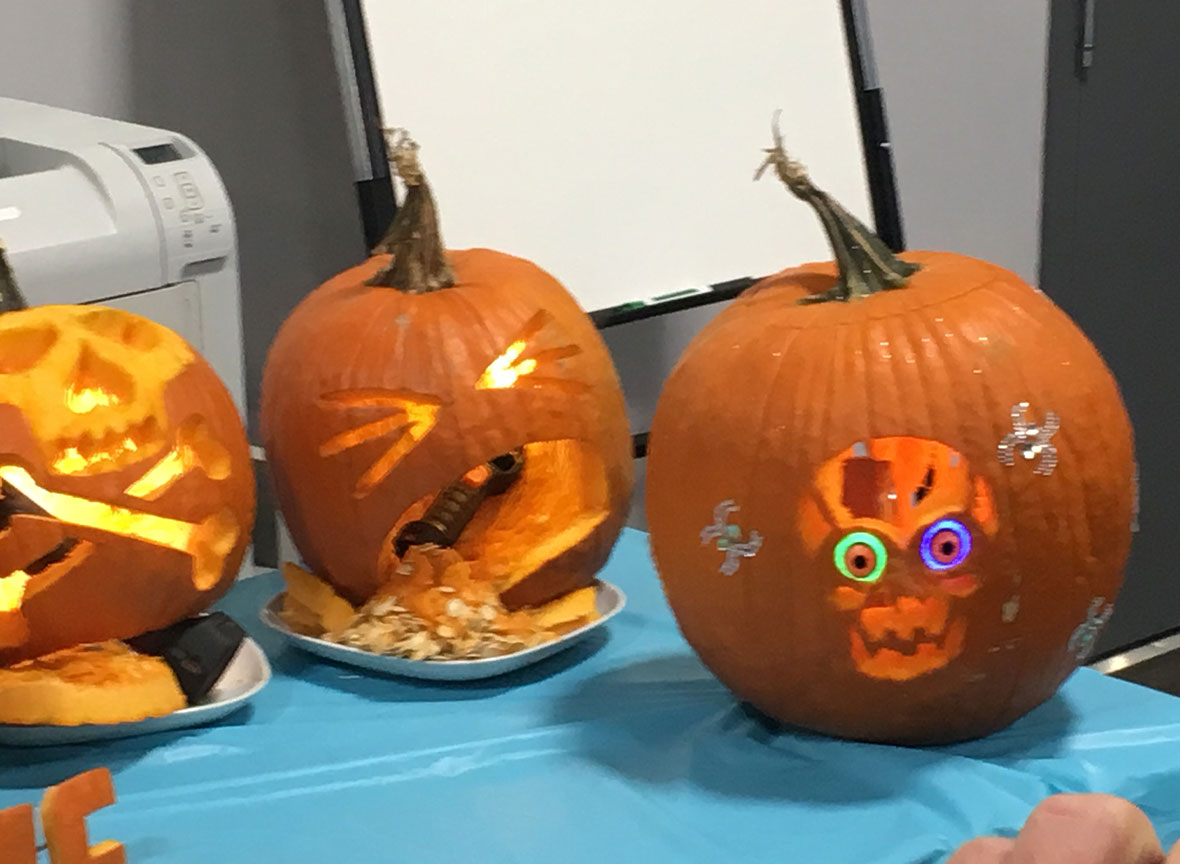 carved pumpkins